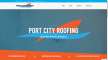 Click to view screenshot of Port City Roofing website.