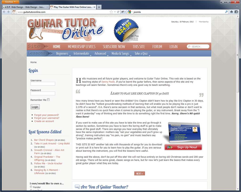 Guitar Tutor Online