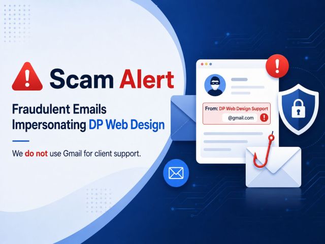 Scam Alert: Fraudulent Emails Impersonating DP Web Design