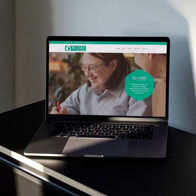 EJ Care Support ServicesWebsite Portfolio Page