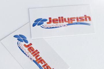 Jellyfish Services Logo Mock-up