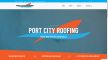 Click to view screenshot of Port City Roofing website.