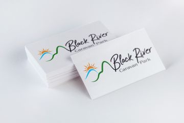 Black River Caravan Park Logo Mock-up Black River Caravan Park Logo Mock-up
