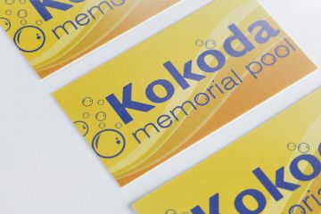 Kokoda Memorial Pool Logo Mock-up