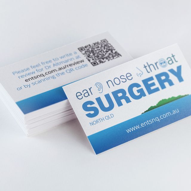 Ear Nose Throat Surgery North QLD Business Card Mock-up