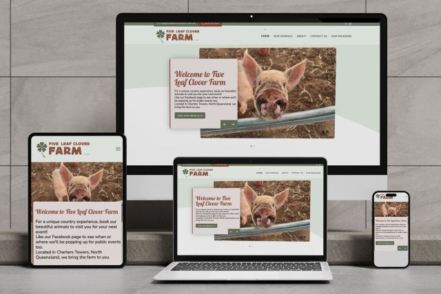 Five Leaf Clover FarmWebsite Portfolio Page