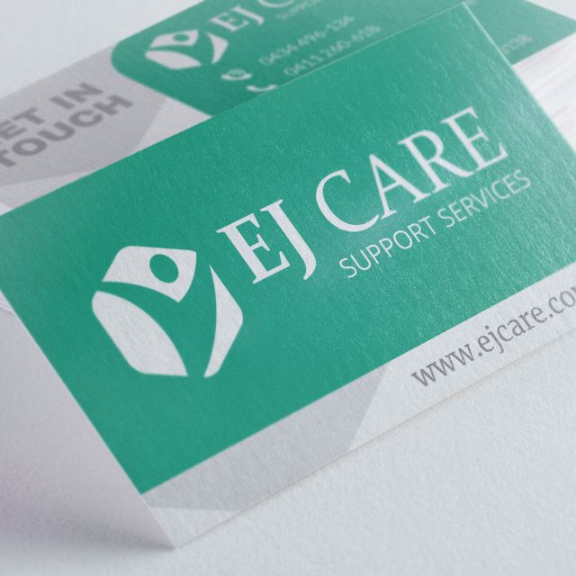 EJ Care Support Services Logo Mock-up