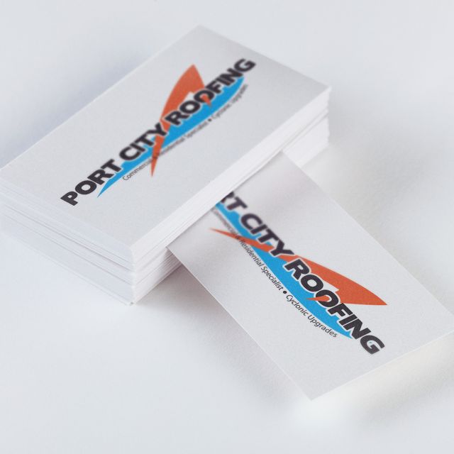 Port City Roofing Logo Mock-up