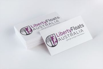Liberty Floats Australia Logo Mock-up