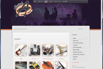 Arties Music Online (2009 Design)