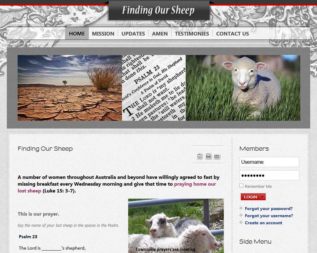 Finding Our Sheep
